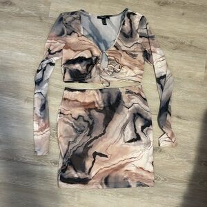 top and skirt set, forever 21